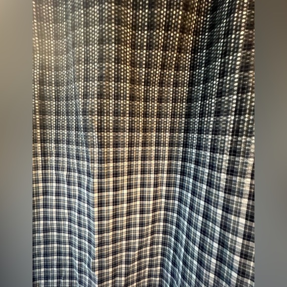 NEW Vince 100% Cotton Men’s Button Down in Black/Grey/White pattern, Size Large - Picture 6 of 10